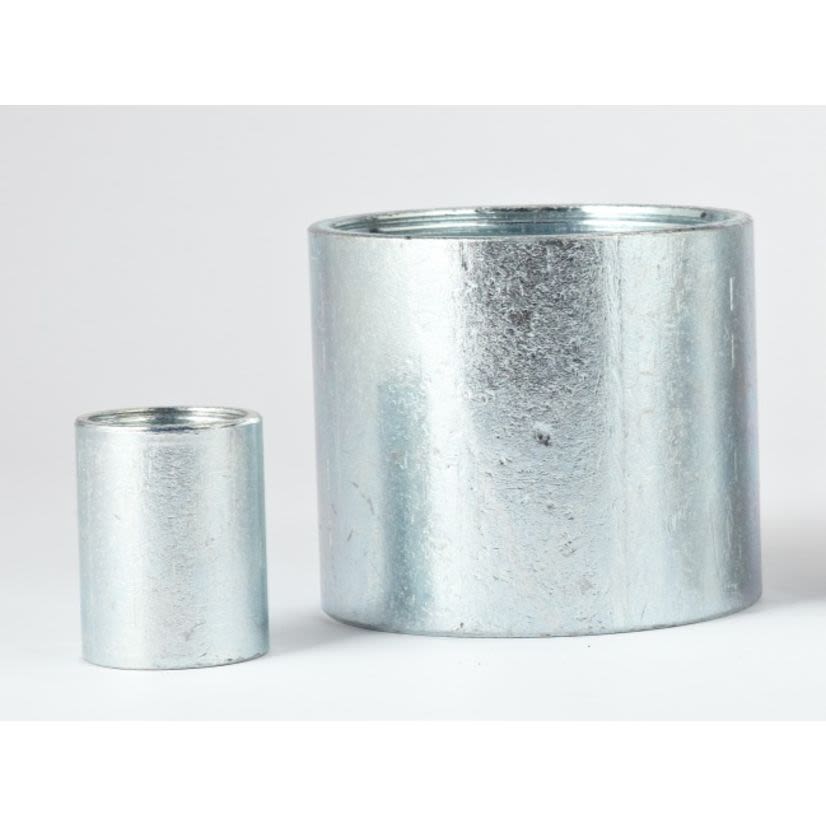 Galvanized Coupling, 3 in Diameter